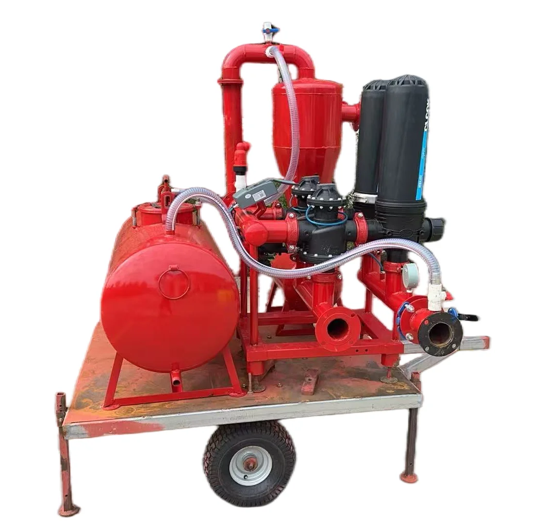 Fertigation and Hydrocyclone Disc Filter System for Drip Irrigation