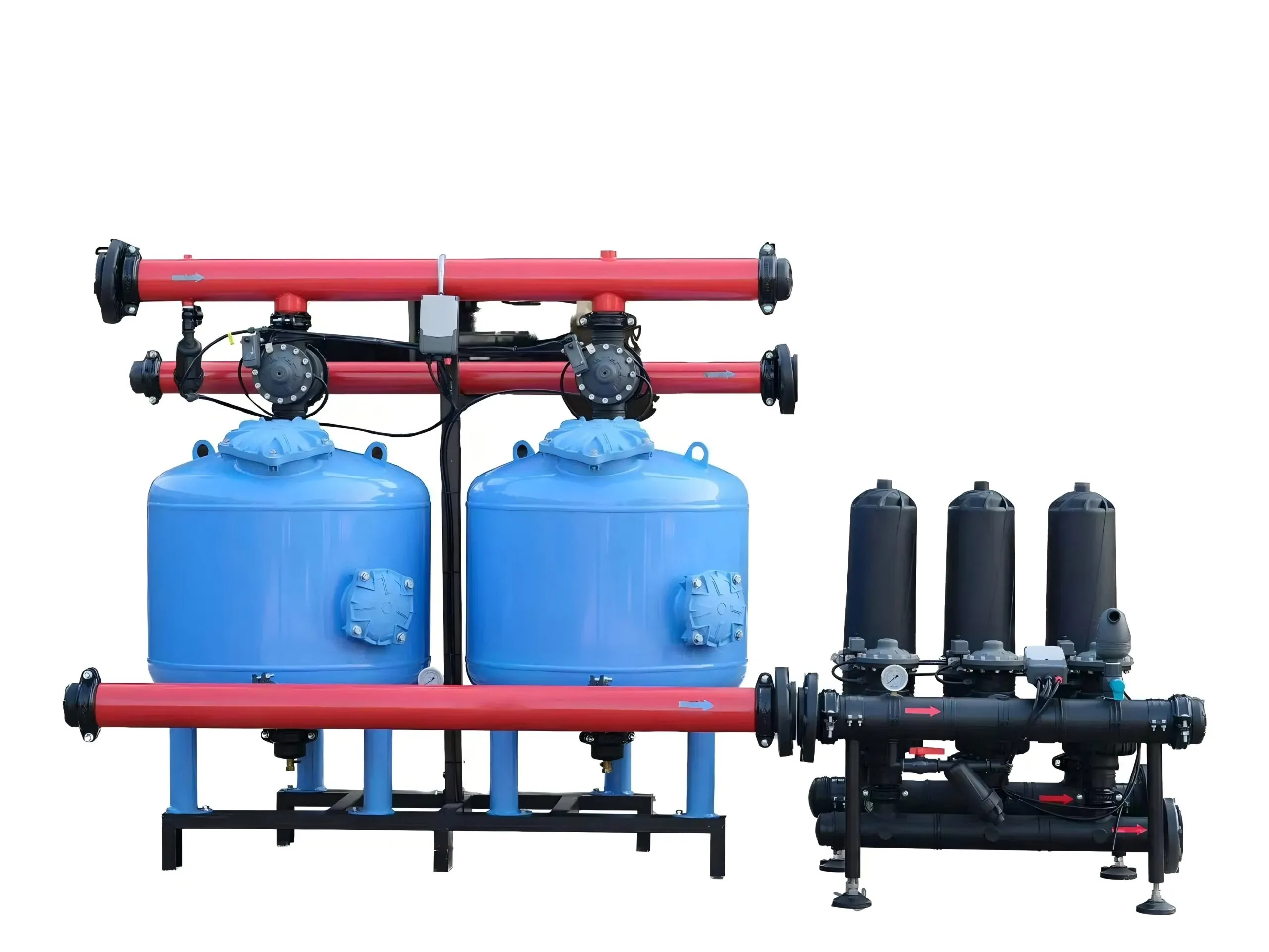 Automatic Backwash Sand Media and Disc Filter System for Drip Irrigation